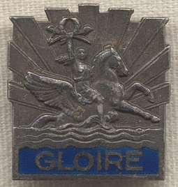 1930s French Naval Ship "Gloire" Badge