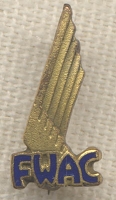 Circa 1930 Fort Worth Aero Club (FWAC) of Texas Lapel Pin in Pin-Back