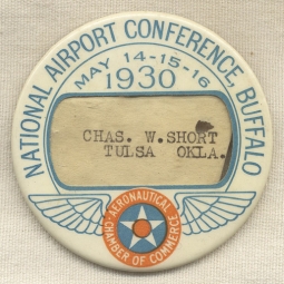 1930 National Airport Conference at Buffalo, NY Attendee Badge