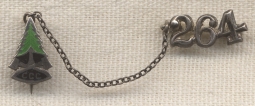 1930s Civilian Conservation Corps (CCC) 264th Company Sweetheart Pin