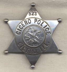 1930s Cicero, Illinois Police Badge