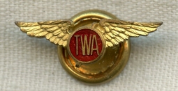 Enameled 1930s TWA Lapel Pin