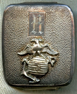 Beautiful Early 1930's USMC 935 Sterling Silver Belt Buckle, Chinese-Made by "T.L"