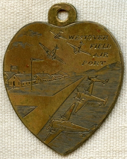 Great Ca. 1939 Westover Field Hand Engraved Fob for St. John's Lodge I.O.O.F.