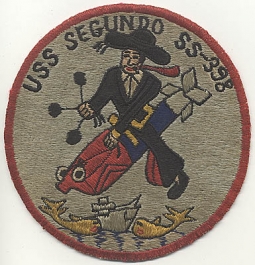 1940s-1950s USS Segundo SS-398 Japanese-Made Jacket Patch