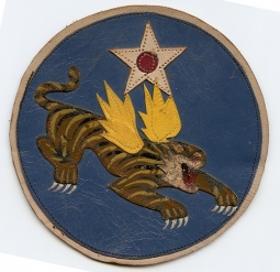 Classic, Iconic, Late 1942 - Early 1943 USAAF CATF China Air Task Force Large Jacket Patch