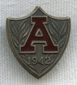 BEING RESEARCHED - Sterling 1942 Pin with Branches & A by Josten's - NOT FOR SALE UNTIL IDENTIFIED