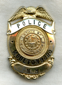 Circa 1950s-1960s Moultonboro, New Hampshire Police Badge
