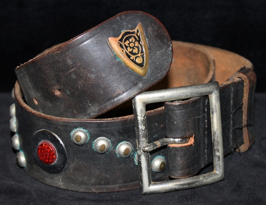 motorcycle leather belt