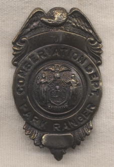 1950s New York State Park Ranger Badge
