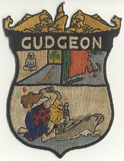 1950s USS Gudgeon SS-567 Patch Variation