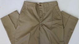 Minty 1951 Dated US Army Khaki Trousers Cotton with Buttonfly 36 x 33