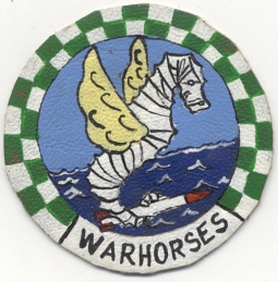 Circa 1954-1955 US Navy Leather Squadron Patch for Attack Squadron VA-55