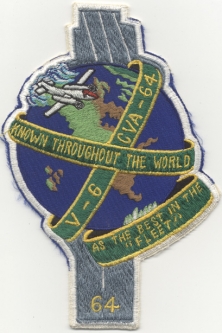 1960s Japanese Made USS Constellation V-6 Section Jacket Patch