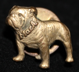 Vintage 1960s Mack Truck Bulldog Tie Pin in Brass