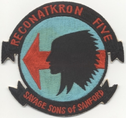 1960s Okinawa-Made Jacket Patch for the United States Navy Reconatkron Five