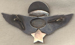 Fabulous Jeweler-Made Nam Jump Wing in Silver & Gold Circa 1965