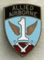 Late WWII US Army 1st Allied Airborne Army Patch-Type DI