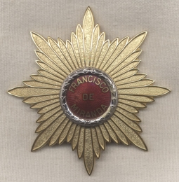 1st Class Breast Star for the Venezuelan Order of Francisco de Miranda