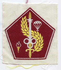 1960's ARVN Airborne Quartermaster Directorate Bevo Weave Patch