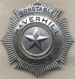 1920s-1930s Haverhill, Massachusetts Constable Badge
