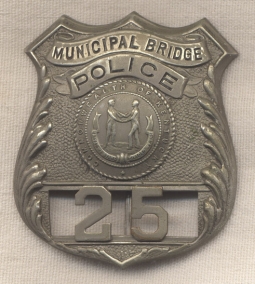 1920s-1930s Kentucky Municipal Bridge Police Badge