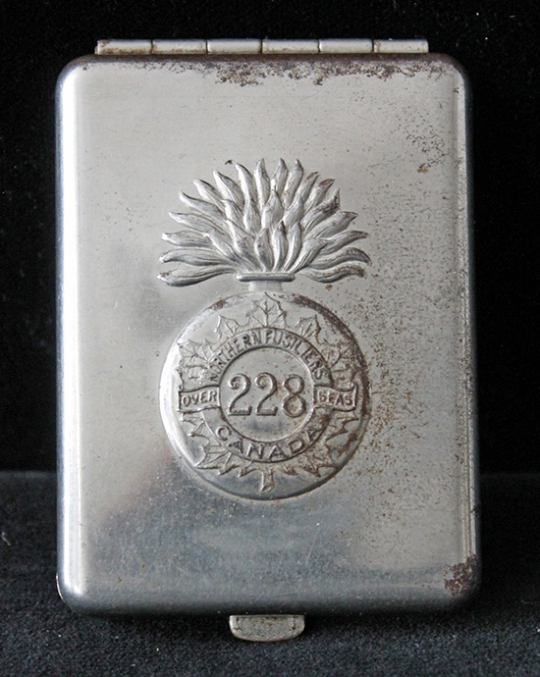 Great WWI CEF (Canadian Expeditionary Forces) 228th Northern Fusiliers Overseas BN Match Safe