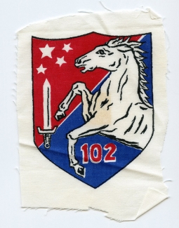 1960's ARVN 102nd Regional Forces Battalion Printed Pocket Patch