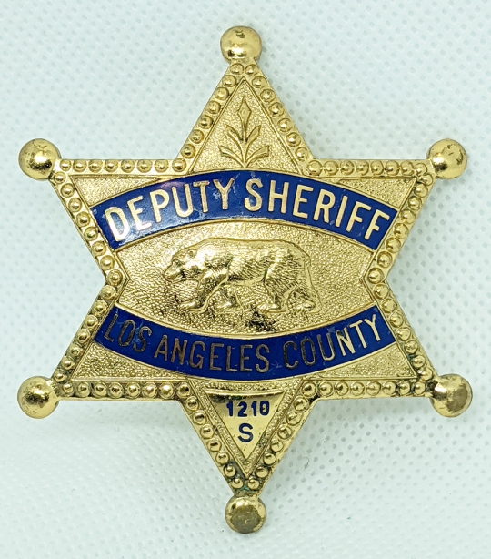 Beautiful Late 1950s Los Angeles County Special Deputy Sheriff Badge by Entenmann