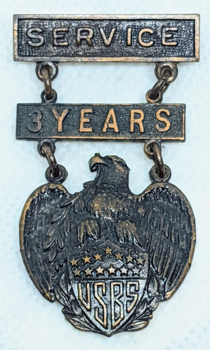 Wonderful & RARE 1910s United States Boy Scouts 3 Year Service Medal