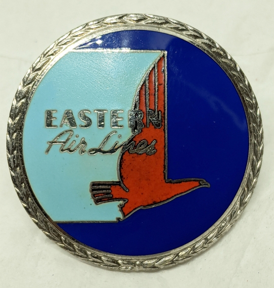 1950s Eastern Airlines Agent Cap Badge 5th Issue by Meyer