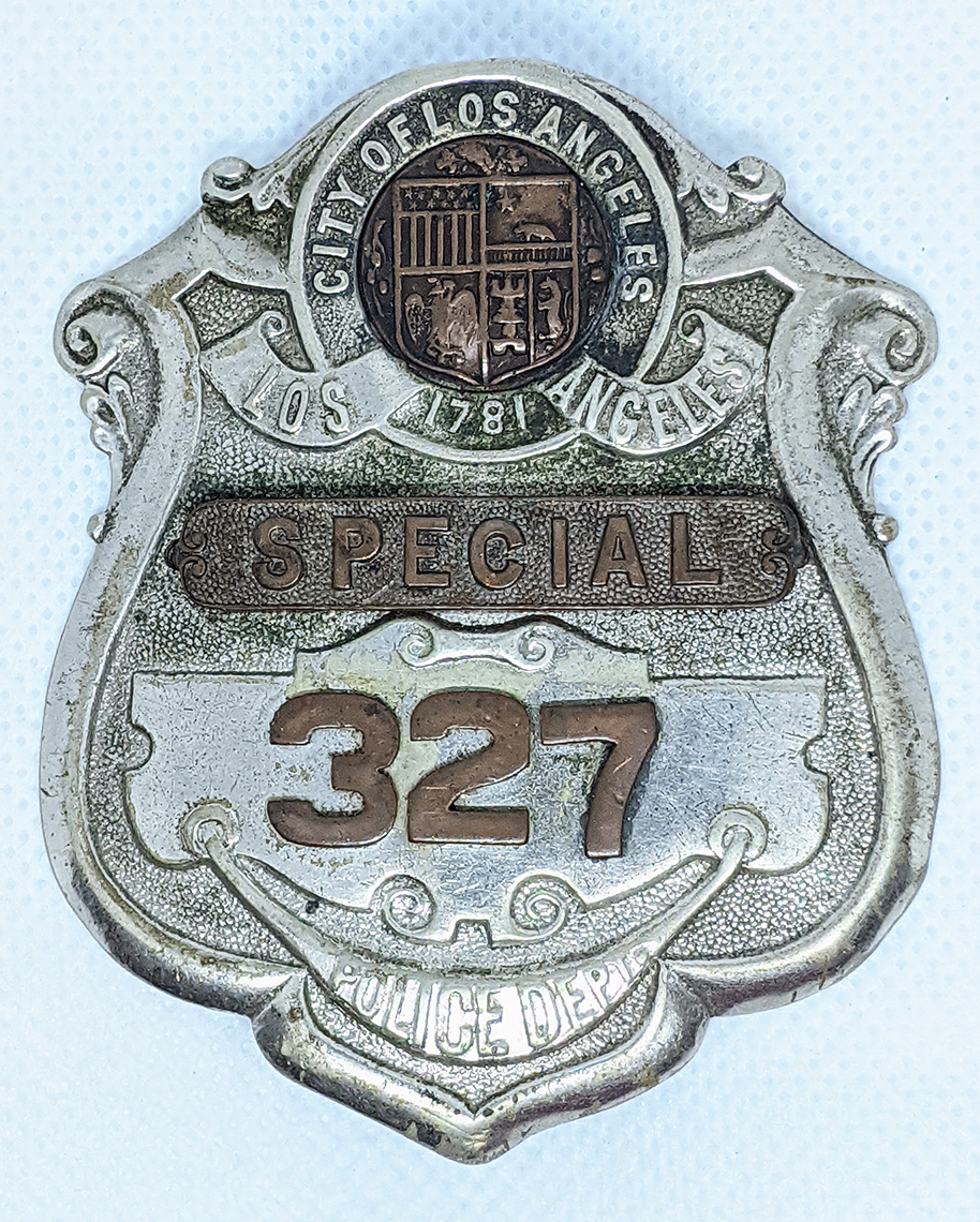 Rare 1910s Los Angeles Police Dept Series 4 Special Police
