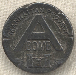 WWII Manhattan Project Sterling Lapel Pin