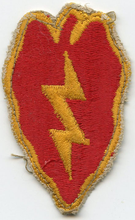 Wwii Shoulder Patch For Us Army 25th Infantry Division Aka Tropic