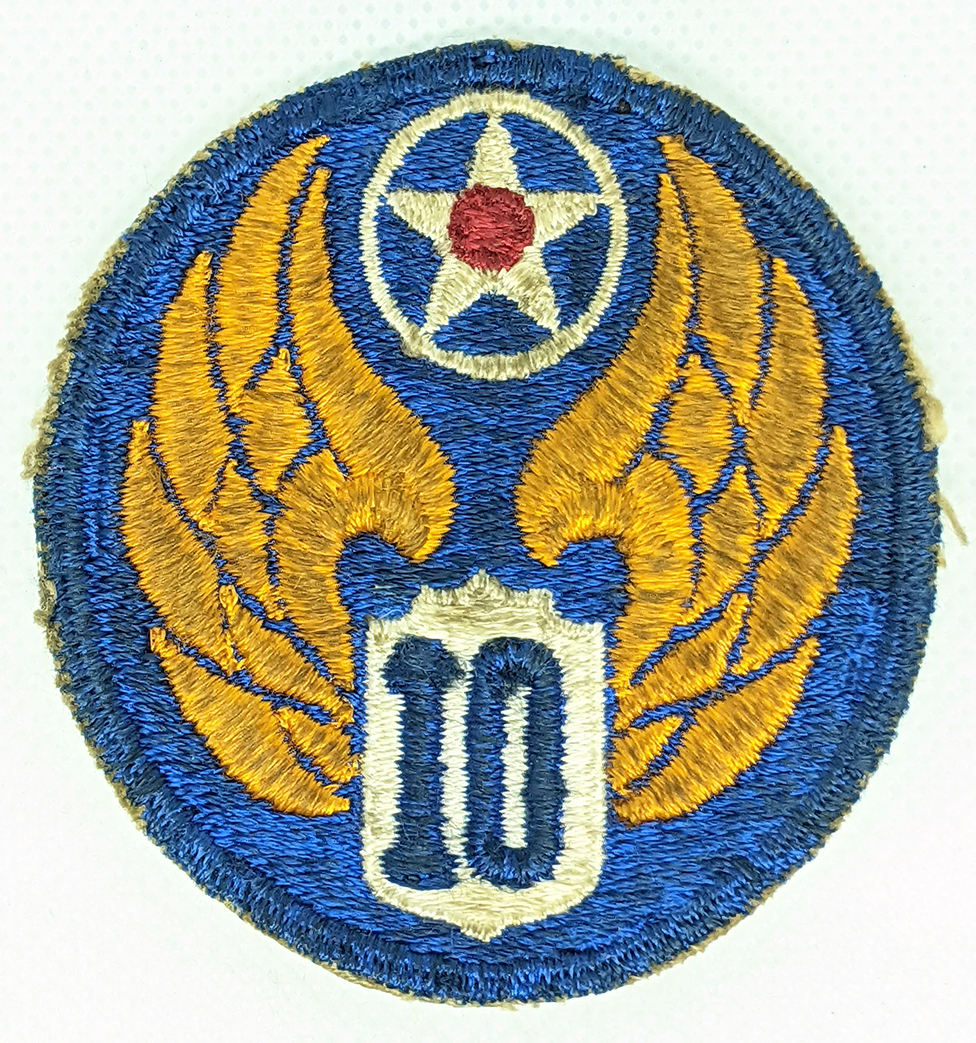 WWII USAAF 13th Air Force Patch Lightly Used: Flying Tiger 