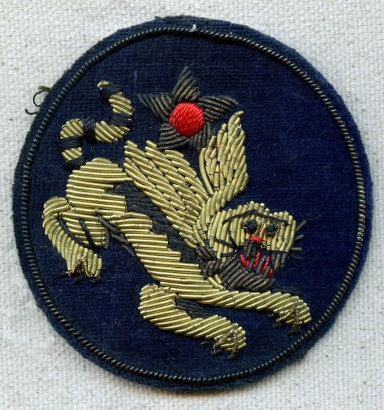 Beautiful Variant Early WWII USAAF CATF China Air Task Force Pre 14th Air Force Bullion Chinese Made