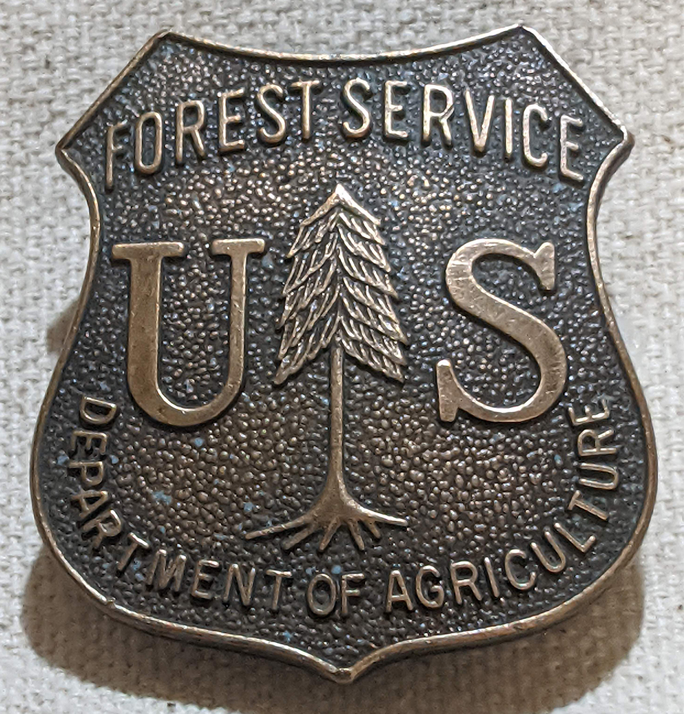 1950 s us department of agriculture forest service ranger badge flying