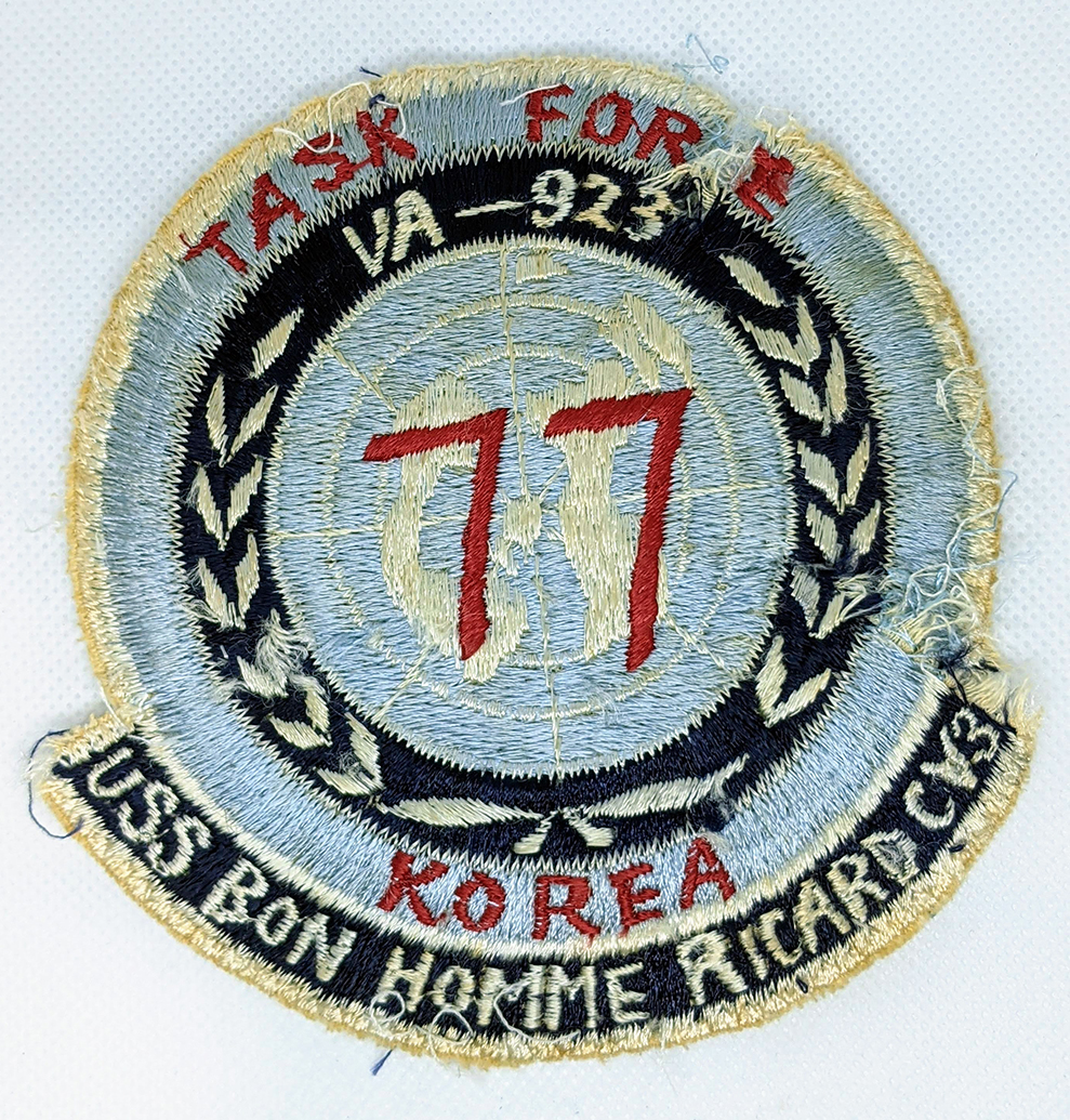 Ext Rare Korean War 1951 TF-77 VA-923 USS Bon Homme Richard