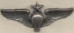 Very Rare WWII Issue Senior Ballon Pilot Wing