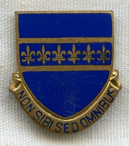 1930s US Army 26th Division Quartermaster Training DI with Pinback