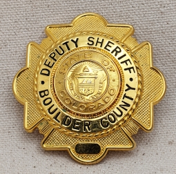 1950s - 1960s Boulder County Colorado Deputy Sheriff Badge