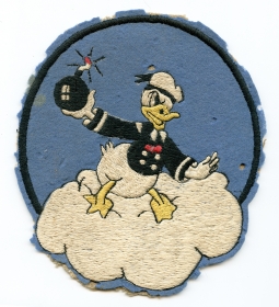 Scarce Aussie Made WWII USAF 531st Bomb Sq 380th Bomb Group 5th AF Jacket Patch Disney Design.