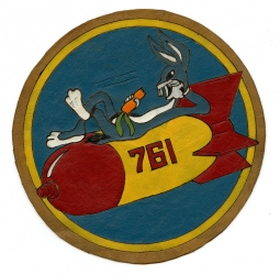 Ext Rare Ca 1944 UNOFFICIAL 761st Bomb Sq 460 Bomb Group 15th AF Bugs Bunny Capri Made Jacket Patch