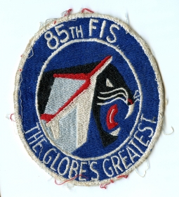 Scarce Mid - 1950's USAF Large 85th FIS Fighter Interceptor Sq Jacket Patch