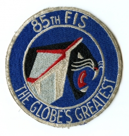 Scarce Mid - 1950s USAF Large 85th FIS Fighter Interceptor Sq Jacket Patch Soiled