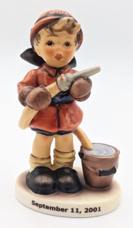 Scarce FDNY 9/11 Special Edition Hummel NY Fire Figurine Artist Signed