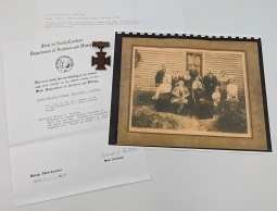 UCV Southern Cross of Honor Awarded to Private Mills T. Barfield Co C, 1st BN NC Local Defense Troop