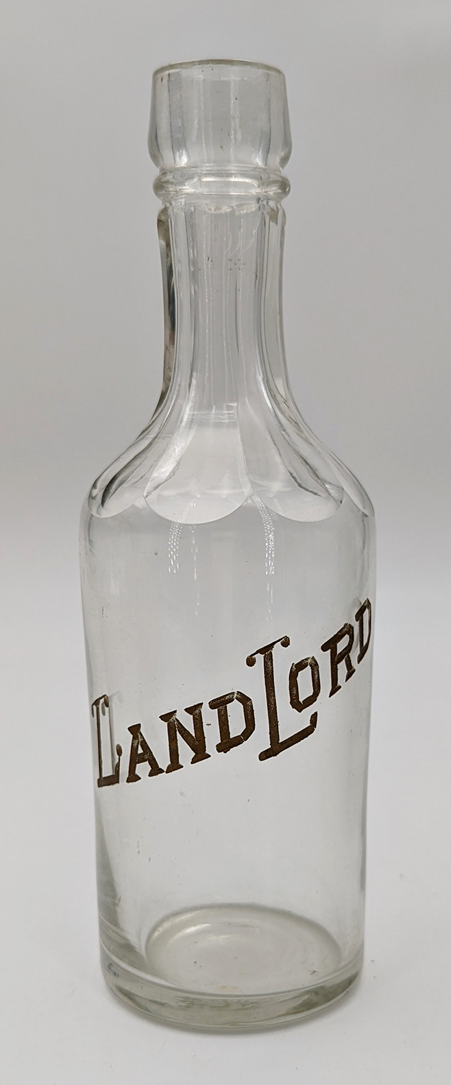 Ca 1880s Miniature small Bar Back Bottle for Land Lord Whiskey Flying