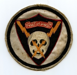 Ext Rare WWII USAAF 493rd Fighter Sq 48th Fighter Grp 9th AF Theater Made Jacket Patch in Great Cond