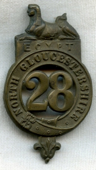 1870s 28th Regiment of Foot, North Gloucestershire Glengarry Cap Badge